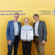 Sophia Beerenbrink gewinnt dieses Jahr bei der „Deutschen Meisterschaft im Augenoptkerhandwerk“